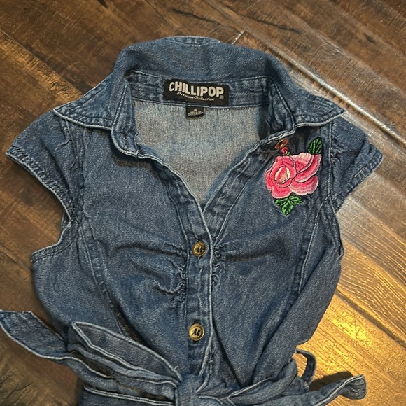 kids Size 4 Chillipop Jean Dress - Picture 2 of 4